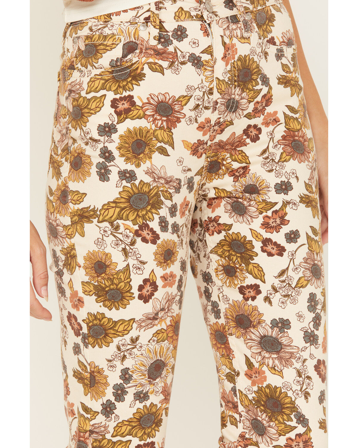 Product Name:  Cleo + Wolf Women's Country Garden Floral Print High Rise Bootcut Jeans
