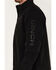 Cinch Men's Solid Logo Sleeve Zip-Front Softshell Jacket , Black, hi-res