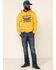 Levi's Men's Yolk Yellow Horses Graphic Hooded Sweatshirt , Yellow, hi-res
