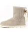 Image #3 - Superlamb Women's Argali Tied Ribbon 7.5" Suede Leather Pull On Casual Boots - Round Toe , Grey, hi-res