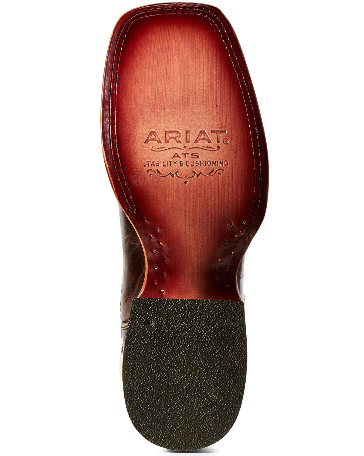ariat vaquera women's khaki with sunset purple double welt square toe western boots