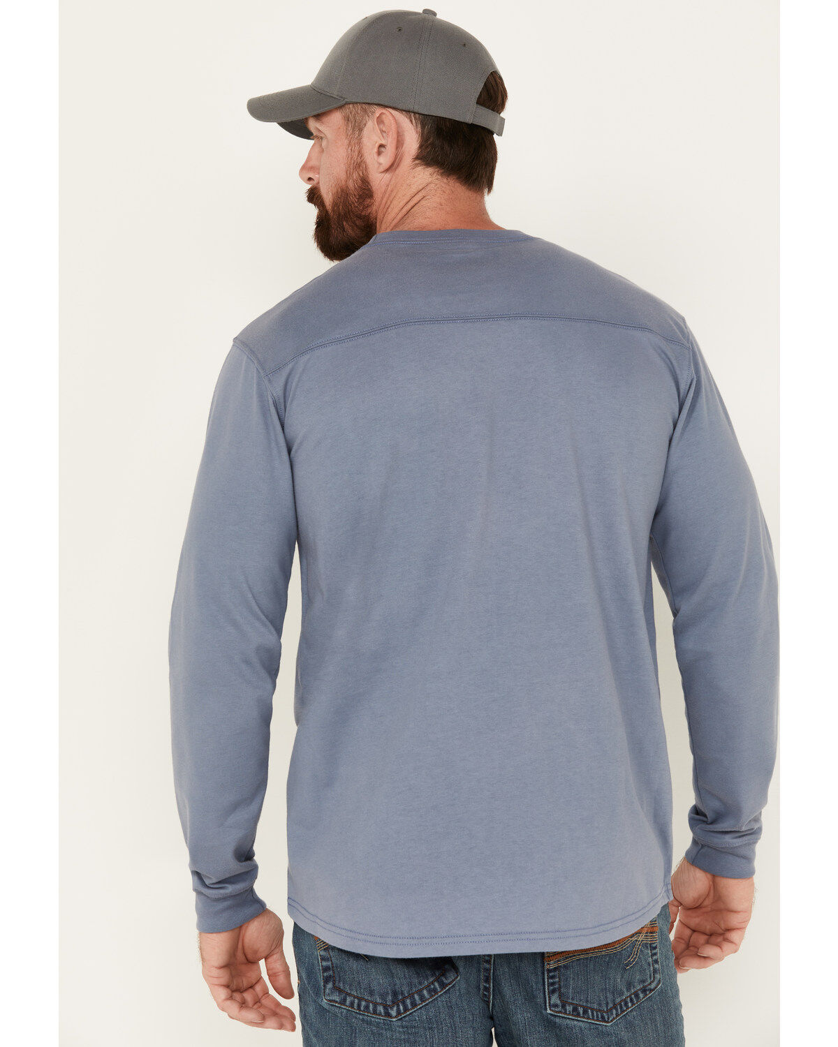 Image #4 - Cody James Men's FR Long Sleeve Pocket Graphic Work T-Shirt, Medium Blue, hi-res