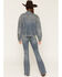Image #3 - Shyanne Women's Medium Wash Luna High Rise Spirit Flare Stretch Denim Jeans, Medium Wash, hi-res