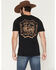 Image #1 - Sendero Provisions Men's Shootin' Hand! Salud! Short Sleeve Graphic T-Shirt, Black, hi-res