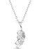Montana Silversmiths Women's Bridgerton Feather Necklace, Silver, hi-res