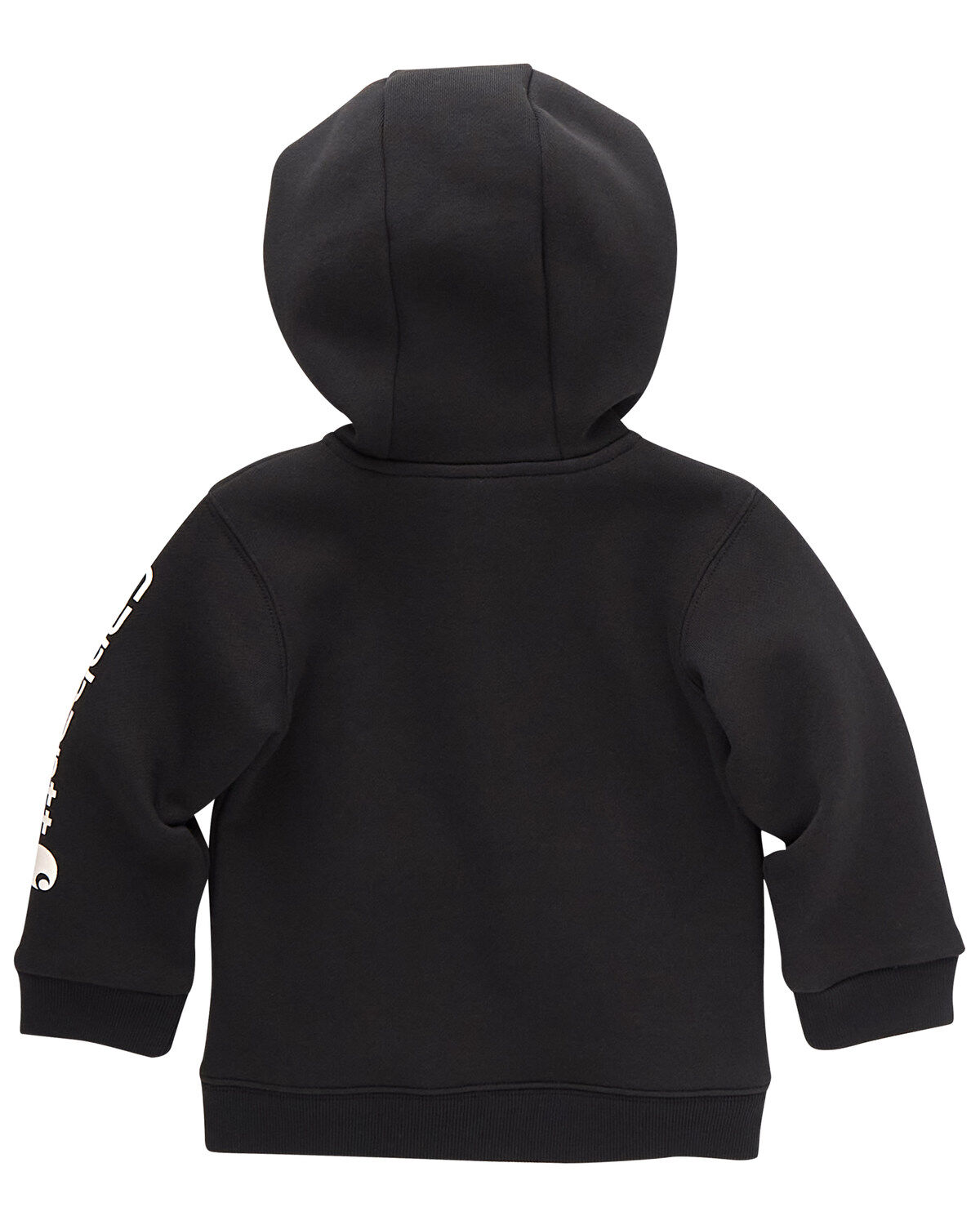 Image #2 - Carhartt Toddler Boys' Logo Zip-Up Long Sleeve Hooded Jacket, Black, hi-res