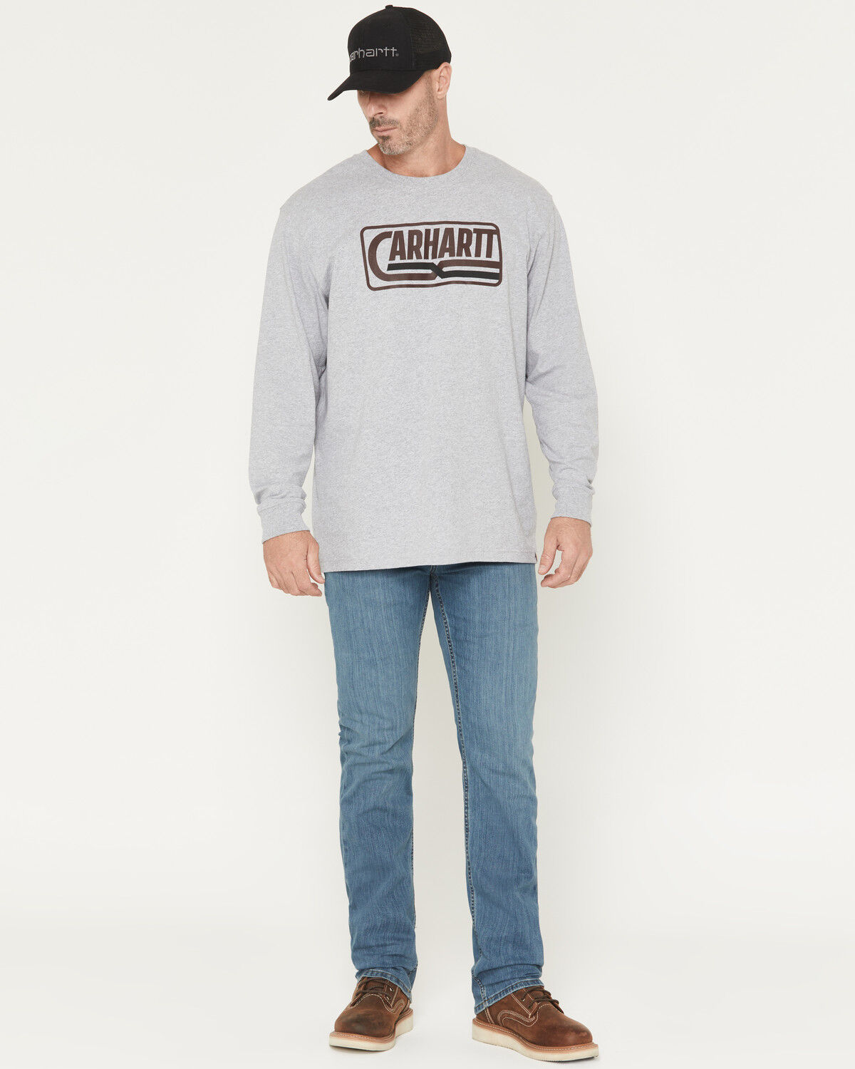 Image #1 - Carhartt Men's Rugged Flex® Relaxed Straight Work Jeans, Blue, hi-res