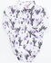 Cowgirl Hardware Infant Girls' Cactus Rose Long Sleeve Snap Onesie, White, hi-res