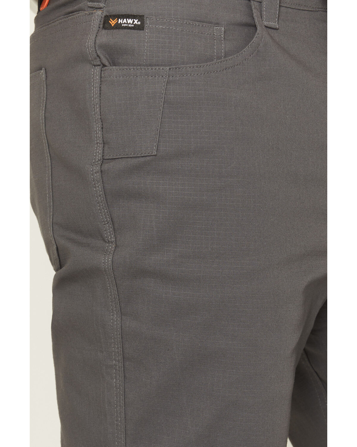 Image #2 - Hawx Men's Tractor Ripstop Work Shorts, Charcoal, hi-res