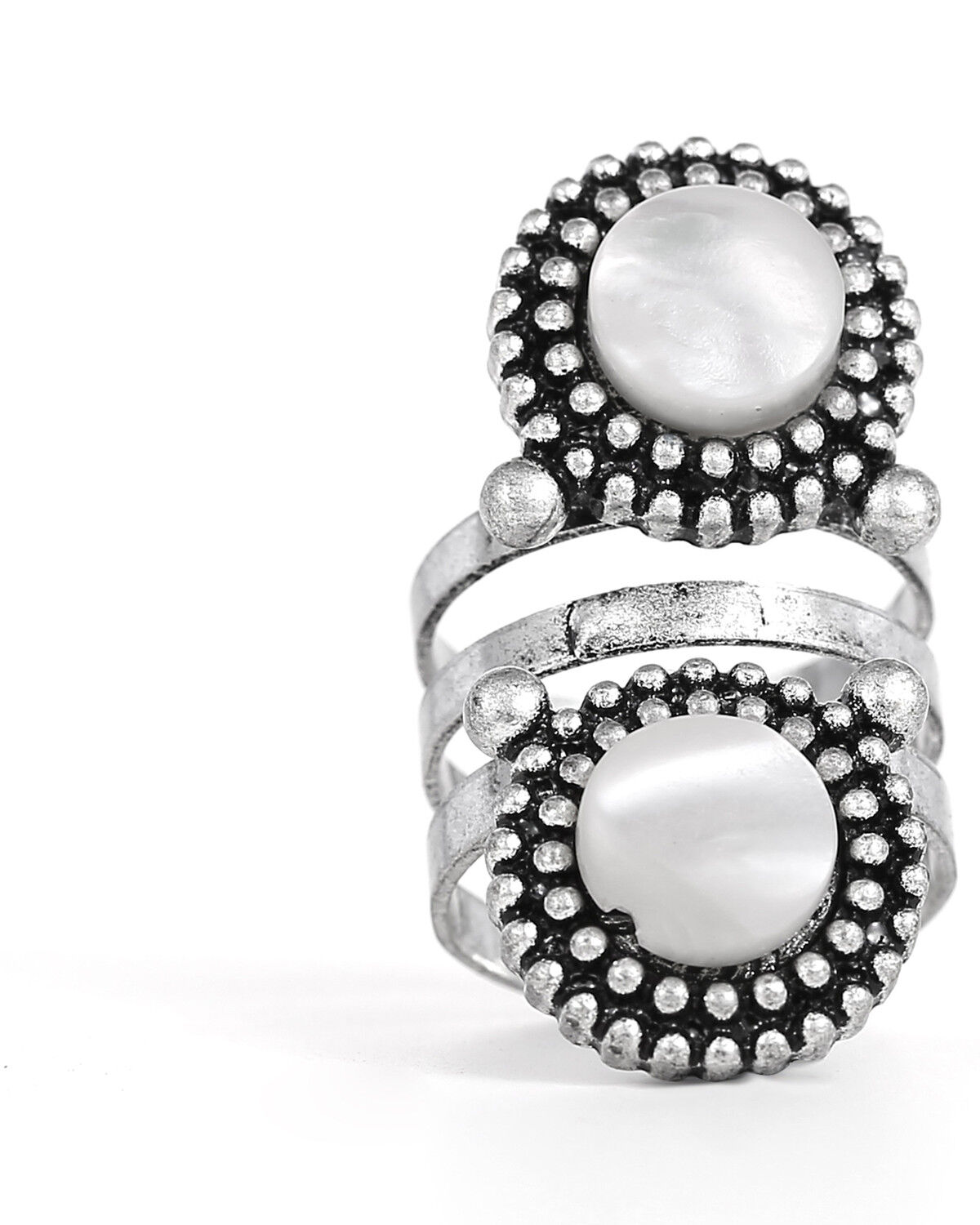 Image #2 - Cowgirl Confetti Women's Shell Collector Ring, Silver, hi-res