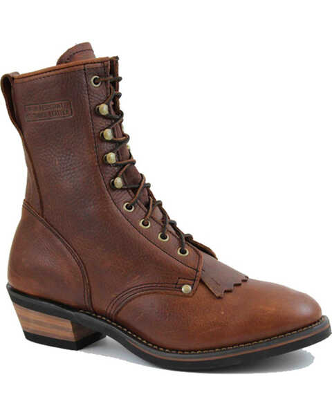 Ad Tec Men's Packer Western Work Boots, Brown, hi-res