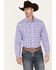 Image #1 - Wrangler 20X Men's Competition Advanced Comfort Plaid Print Long Sleeve Snap Western Shirt, , hi-res