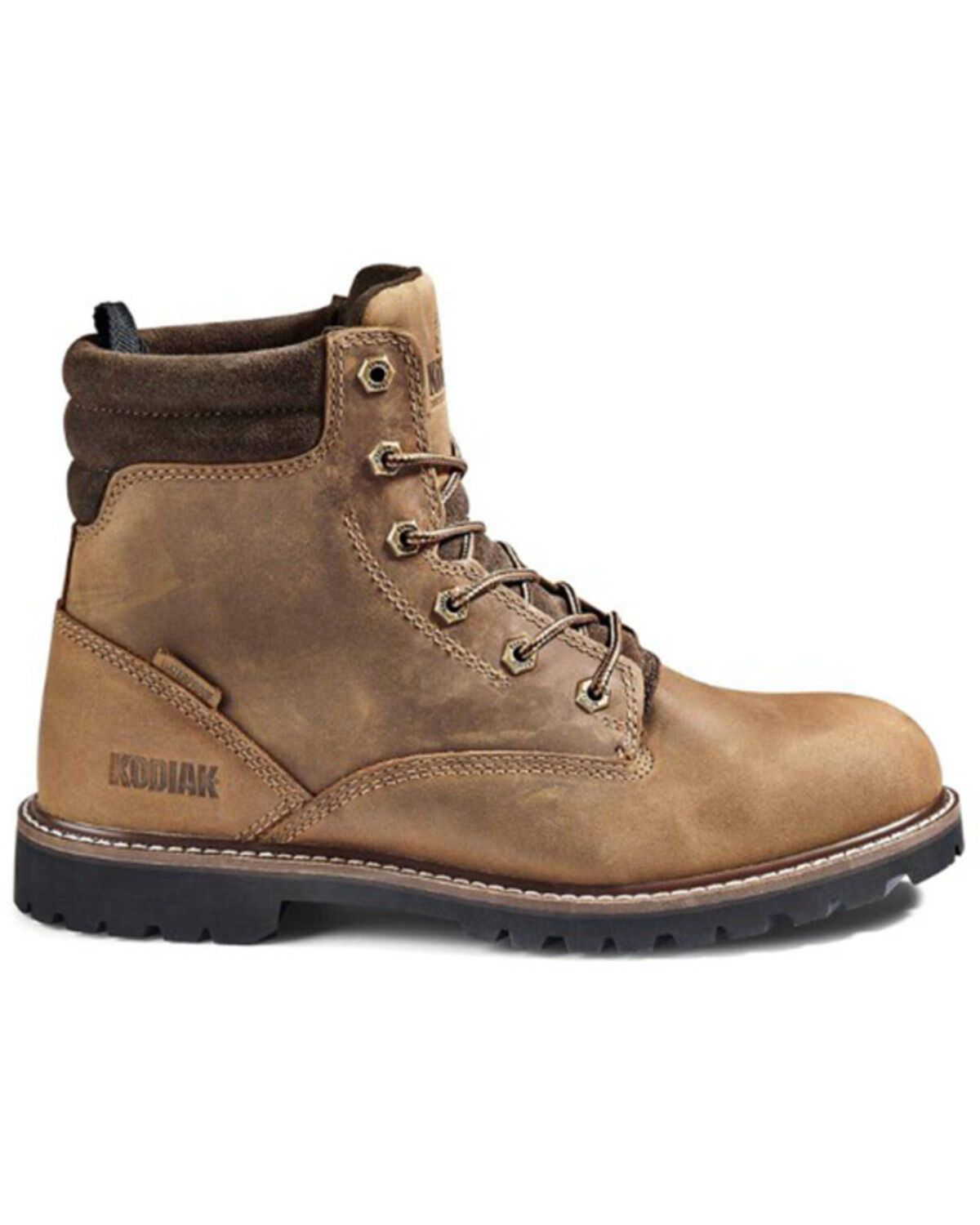 Image #2 - Kodiak Men's 6" McKinney Waterproof Work Boots - Soft Toe, Medium Brown, hi-res