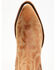 Liberty Black Women's Simone Classic Embroidered Pull On Fashion Booties - Snip Toe , Tan, hi-res