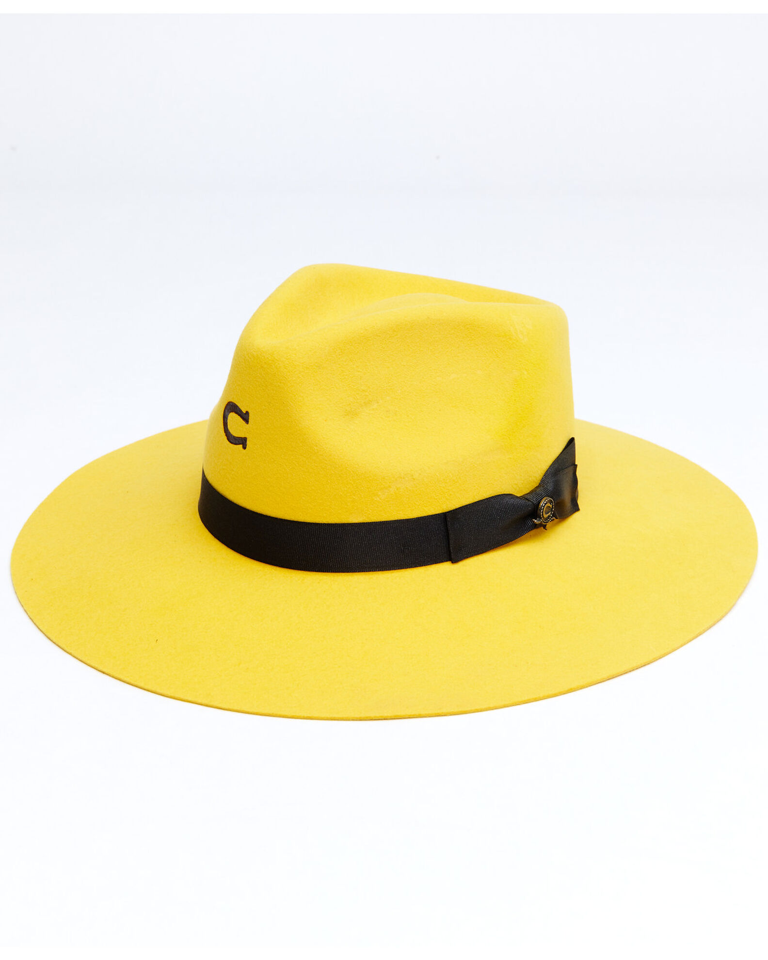 Charlie 1 Horse Women\'s Yellow | Felt Barn Western Highway Wool Boot Hat