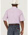 Resistol Men's Beneferd Solid Short Sleeve Button Down Western Shirt , Purple, hi-res