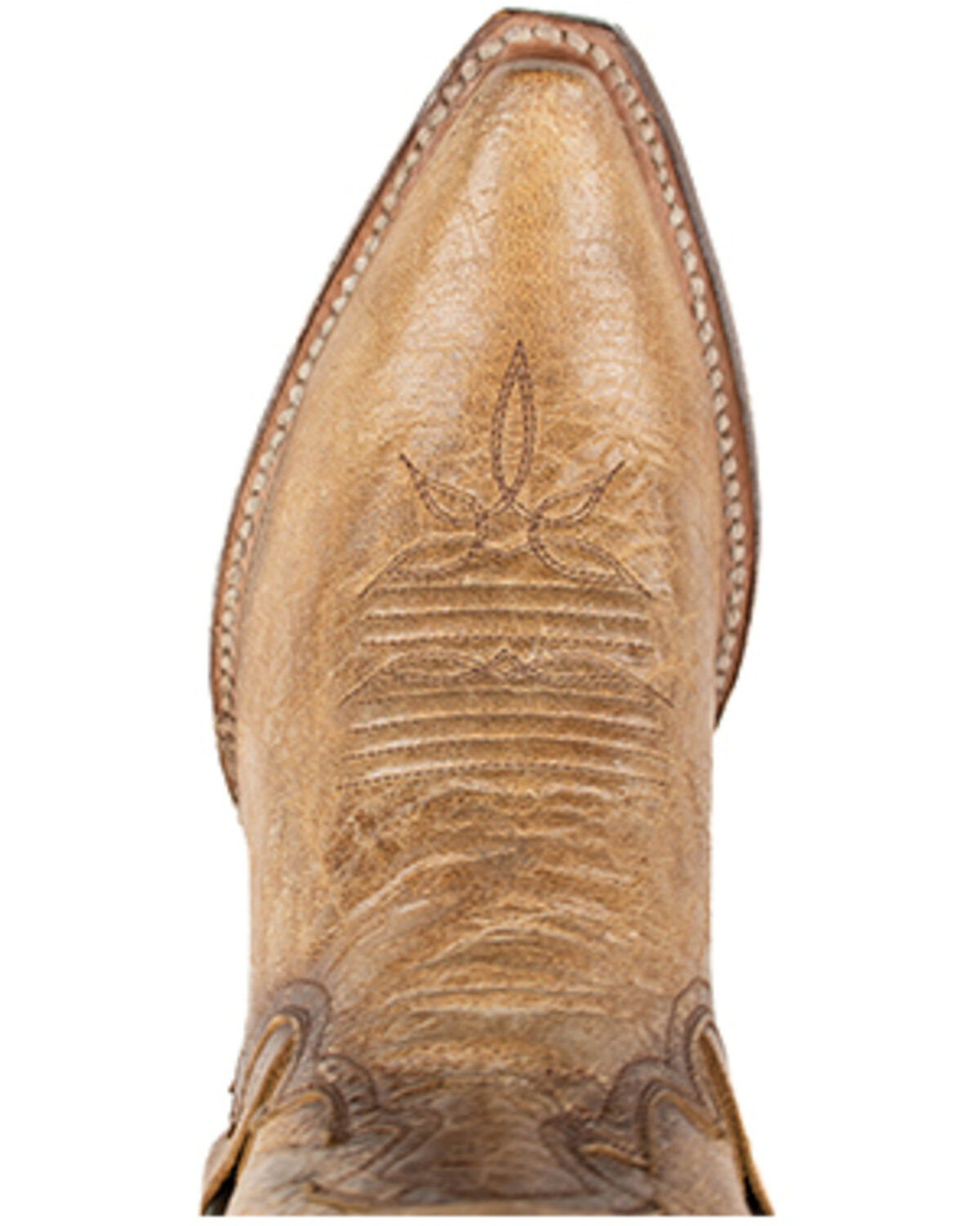 Image #6 - Dan Post Women's Greta Crackle Western Boots - Snip Toe, Tan, hi-res