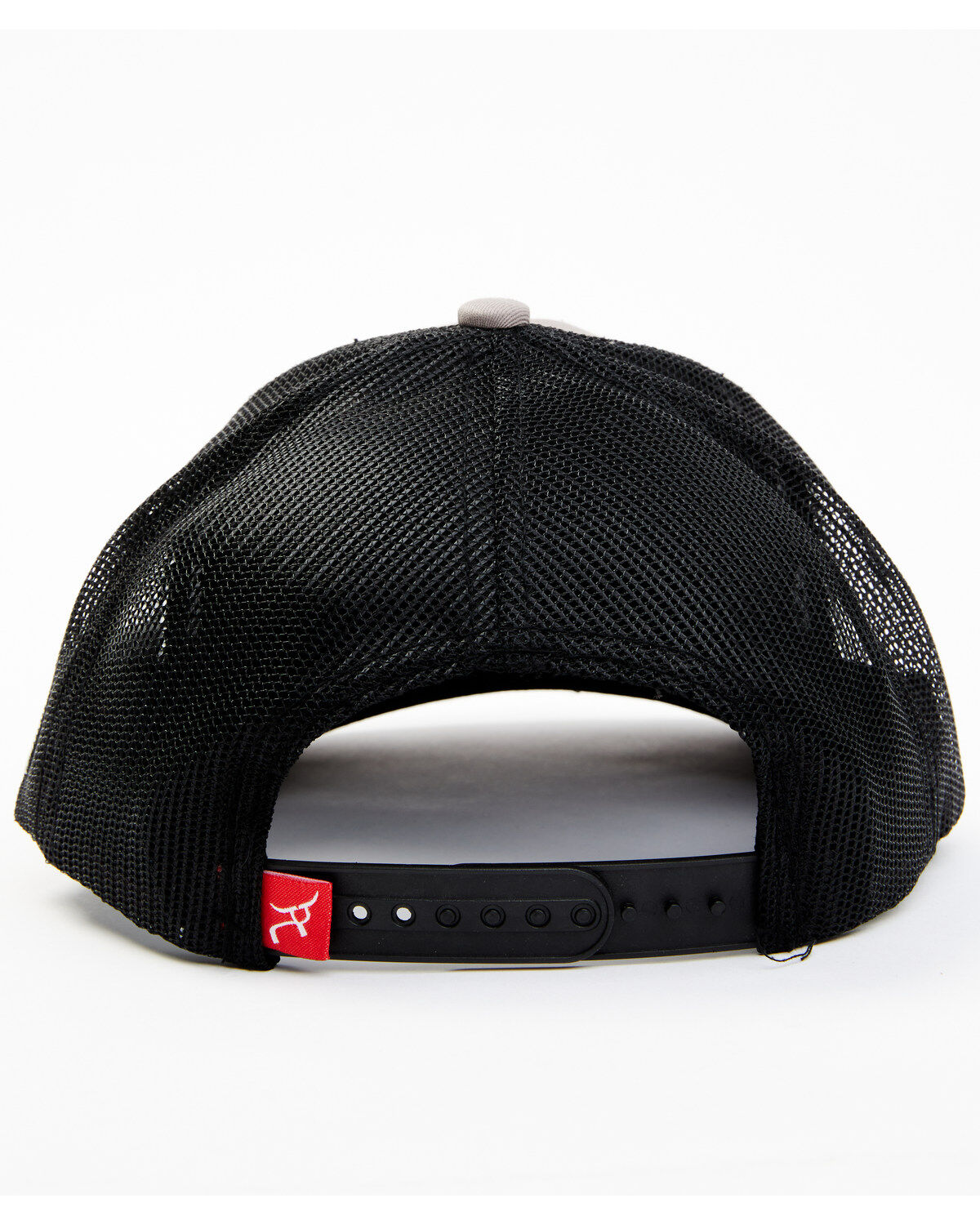 Image #3 - RopeSmart Men's Gray Steerhead Logo Mesh-Back Ball Cap, Grey, hi-res
