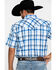 Image #5 - Resistol Men's Blue Vallecito Large Plaid Short Sleeve Western Shirt, , hi-res