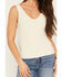 Image #3 - Rock & Roll Denim Women's Eyelet Tank Top, Cream, hi-res