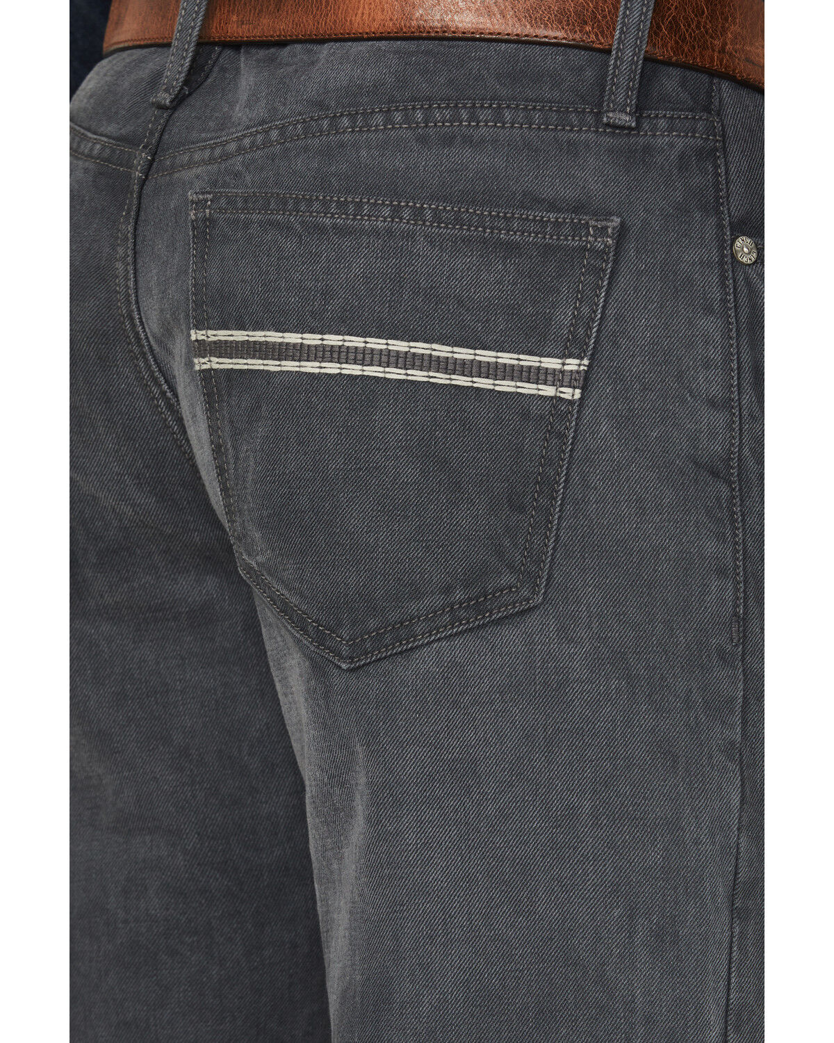 Image #4 - Cinch Men's White Label Medium Wash Relaxed Bootcut Denim Jeans, Grey, hi-res
