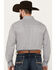 Cinch Men's Striped Long Sleeve Button-Down Western Shirt, Grey, hi-res