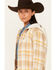 Image #2 - Kimes Ranch Delano Plaid Print Hooded Flannel Jacket, Mustard, hi-res