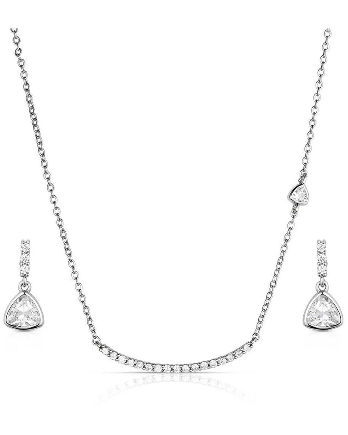 Image #1 - Montana Silversmiths Women's Stars Align Jewelry Set - 2 Piece, Silver, hi-res