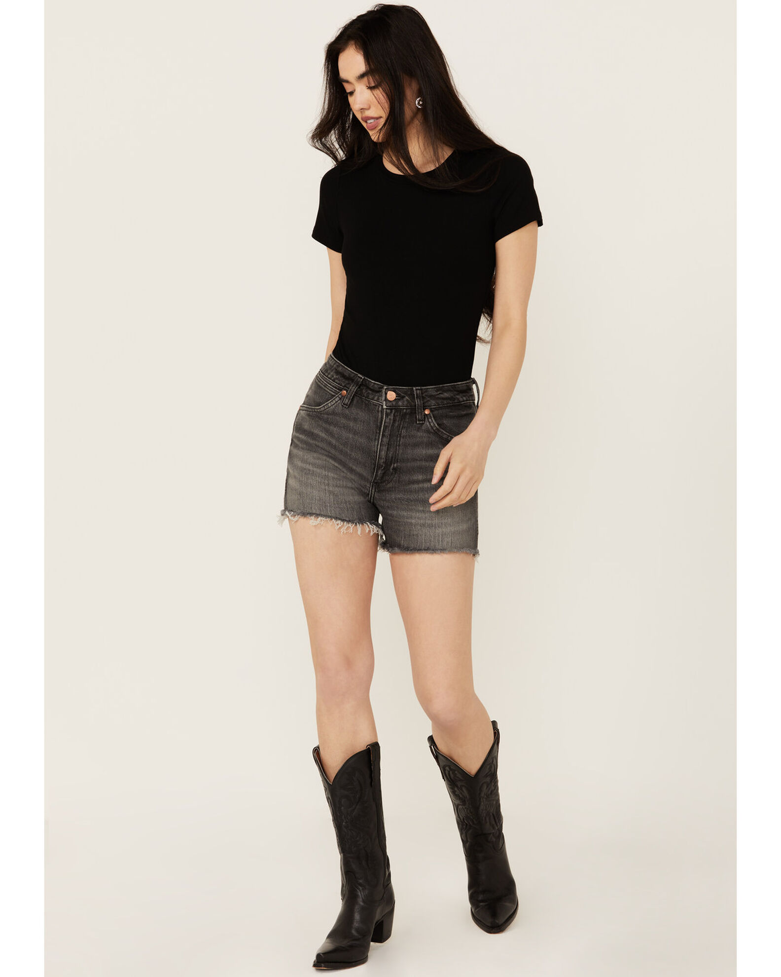 Wrangler cut off stretch shorts outlet