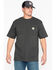 Carhartt Men's Loose Fit Heavyweight Logo Pocket Work T-Shirt - Big & Tall, Bark, hi-res