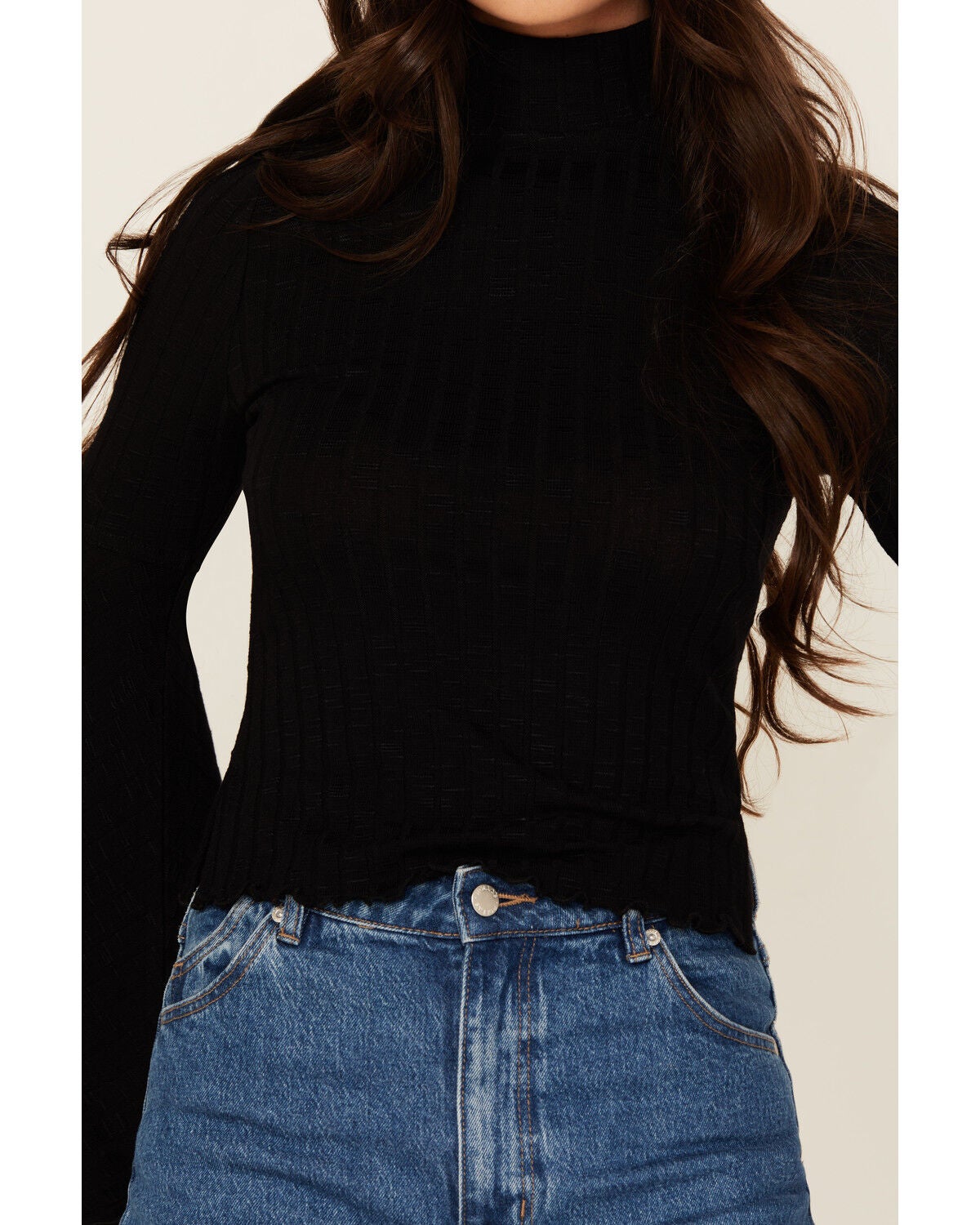 Neck Mock in. | SASSY MOCK Top DESCENDANT - Stainless Sassy 0 NECK