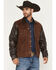Image #1 - Moonshine Spirit Men's Brody Color Block Leather Button-Down Jacket, Rust Copper, hi-res
