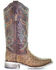 Corral Women's Embroidered Western Boots - Square Toe, Honey, hi-res