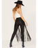 Wonderwest Women's Leather Fringe Pants, Black, hi-res