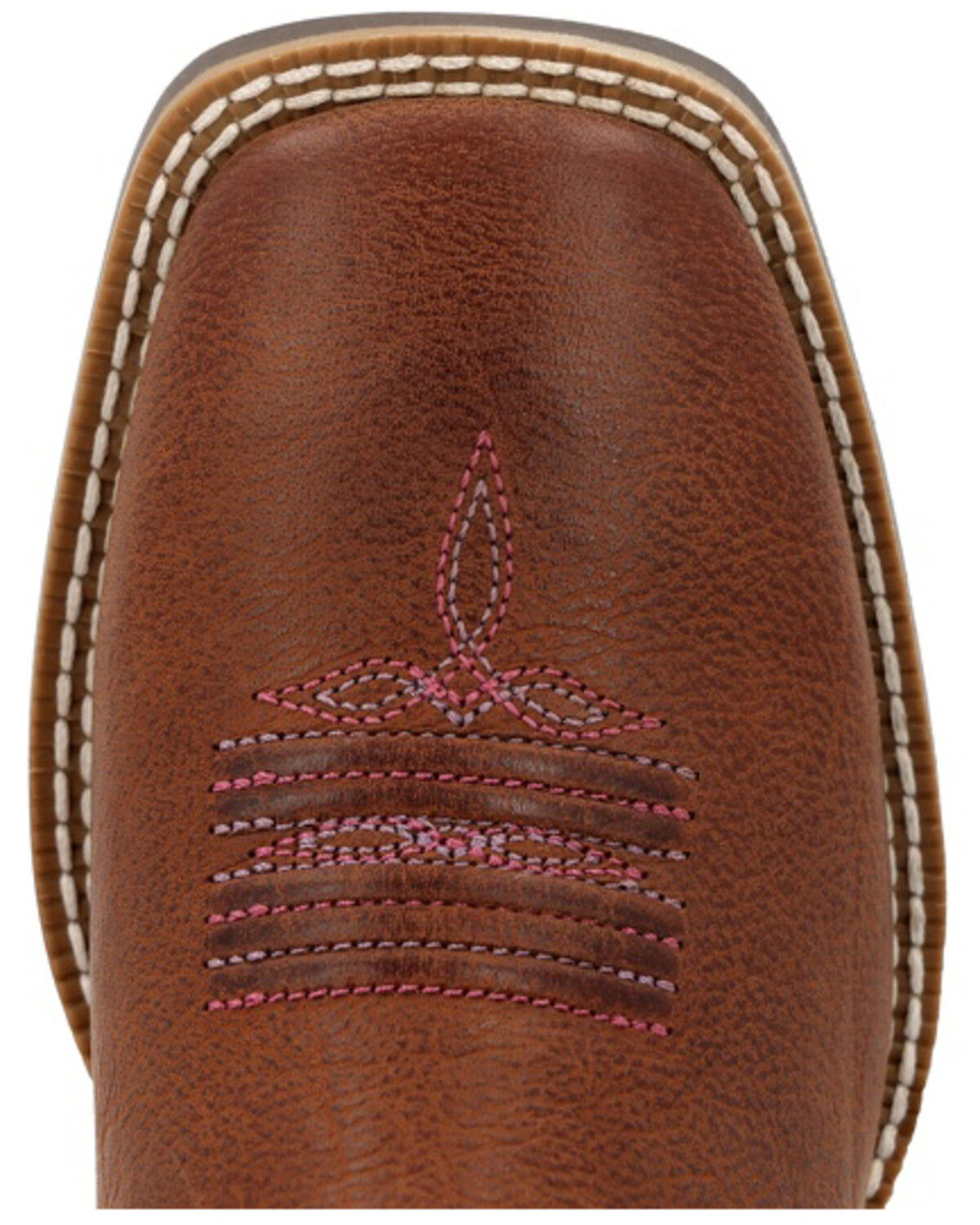 Image #6 - Durango Girls' Shyloh Performance Western Boots - Broad Square Toe, Brown, hi-res
