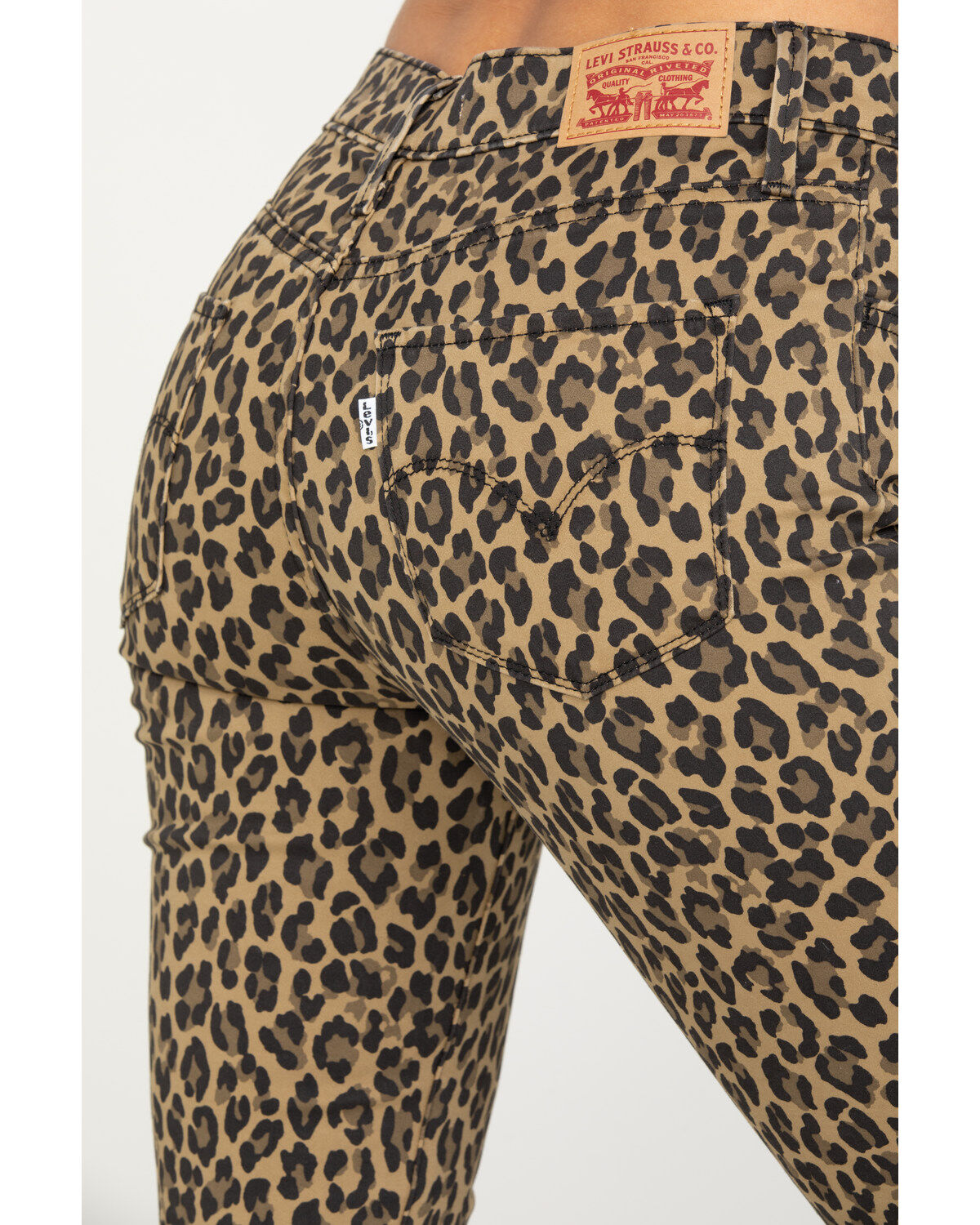 levi's leopard print jeans