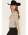 Image #2 - Nikxie Women's Leopard Print Horseshoe Long Sleeve Top, Brown, hi-res
