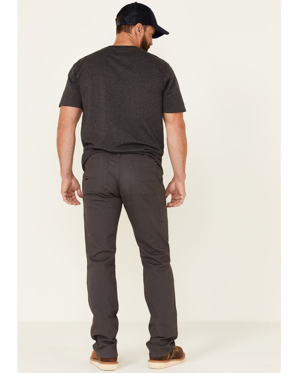 Image #2 - Ariat Men's Rebar M7 Durastretch Made Tough Double Front Straight Leg Work Pants, Grey, hi-res