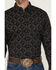 Image #3 - RANK 45® Men's Stampede Diamond Geo Print Long Sleeve Button-Down Stretch Western Shirt, Black, hi-res