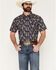 Image #1 - Cody James Men's Easy Livin' Paisley Print Short Sleeve Snap Western Shirt - Big, Navy, hi-res