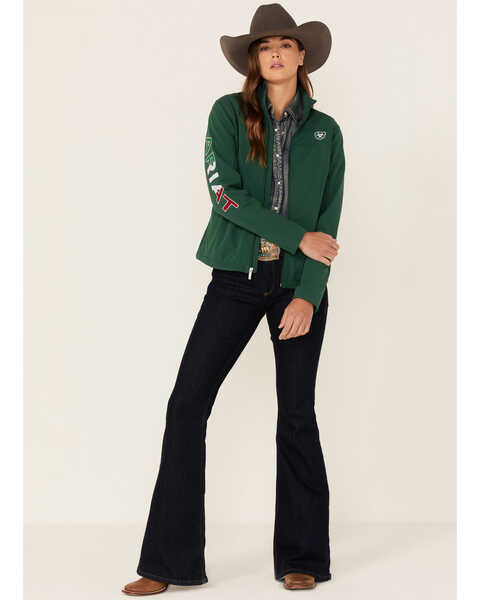 Ariat Women's Classic Team Softshell Mexico Jacket 10039460 Xs / Green