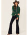 Ariat Women's Classic Team Mexico Softshell Jacket, Green, hi-res