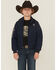 Image #1 - Ariat Boys' Stable Zip-Up Jacket, Navy, hi-res