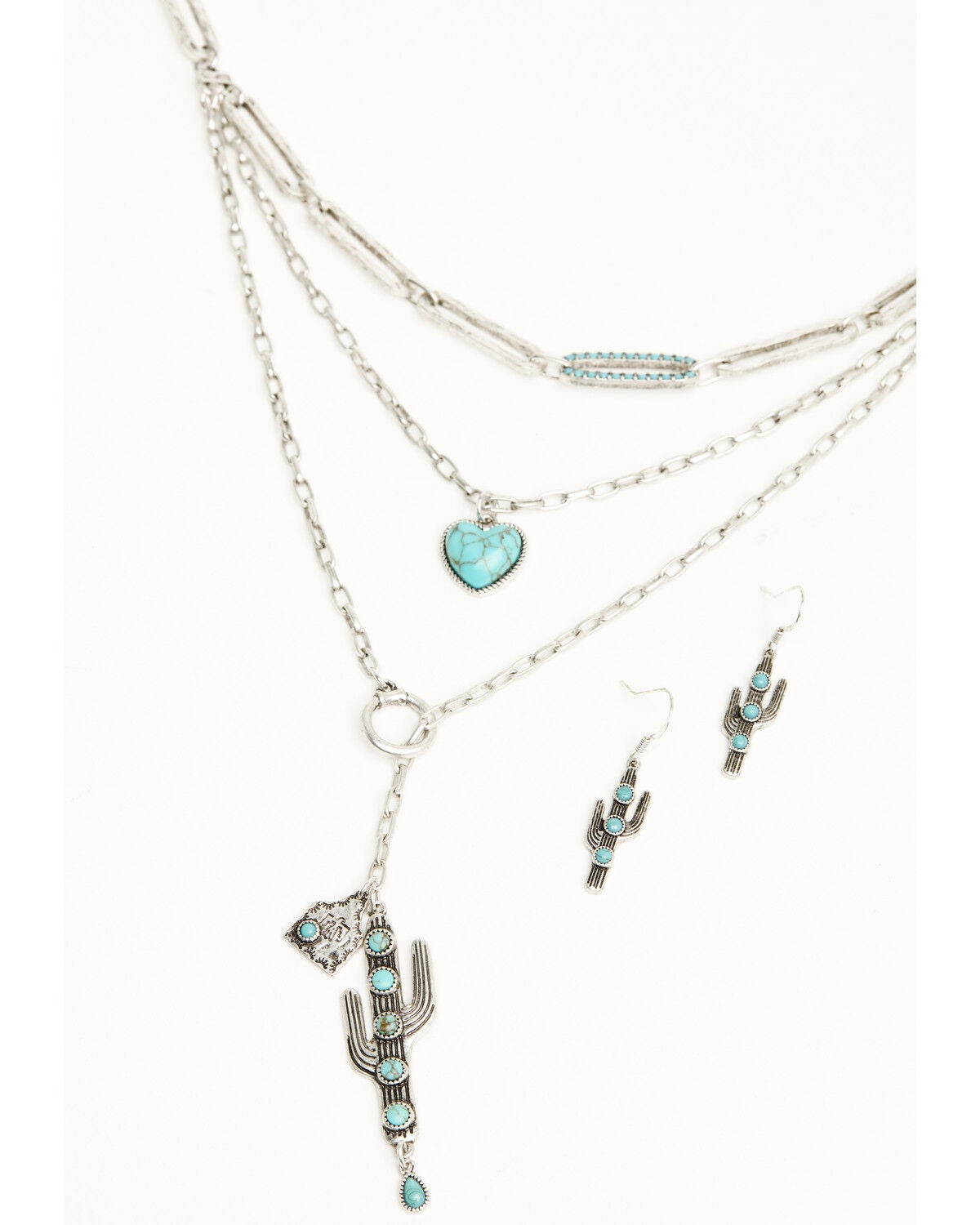 Shyanne Women's Wildheart Layered Jewelry Set - 2 Piece, Silver, hi-res