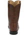 Justin Men's Deerlite Roper Western Boots, Chestnut, hi-res