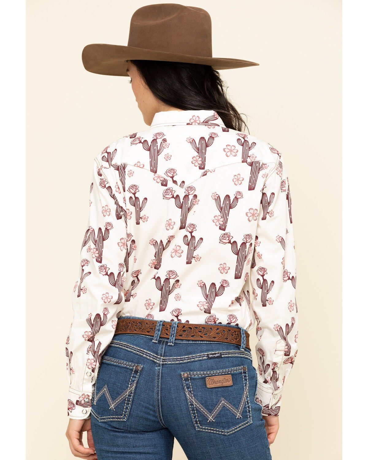 Cowgirl Hardware Women's Ivory Cactus 