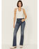 Image #1 - Shyanne Women's Celeste High Rise Bootcut Stretch Denim Jeans, Medium Wash, hi-res
