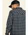 Image #5 - Moonshine Spirit Men's Train Track Check Plaid Print Long Sleeve Western Shirt, Black, hi-res