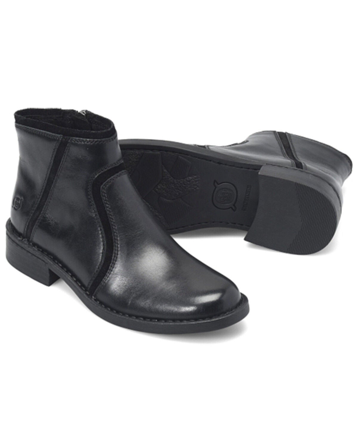 Image #4 - Born Women's Cincy Booties - Round Toe, Black, hi-res