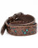 Nocona Men's Floral Embossed Overlay Belt, , hi-res